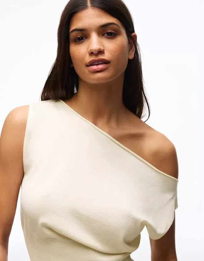 Top con cuello barco – Tops Top con cuello barco – Tops