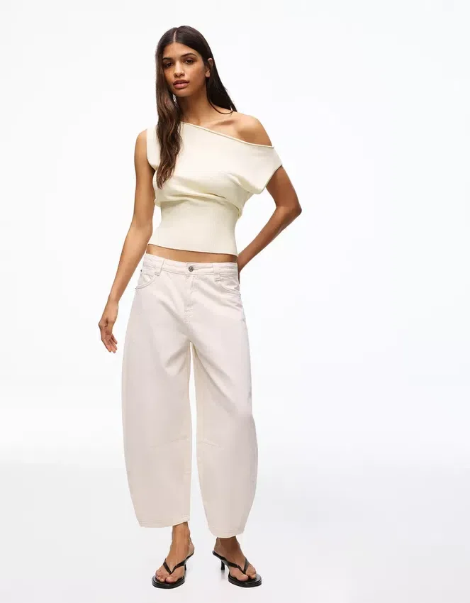Top con cuello barco – Tops Top con cuello barco – Tops