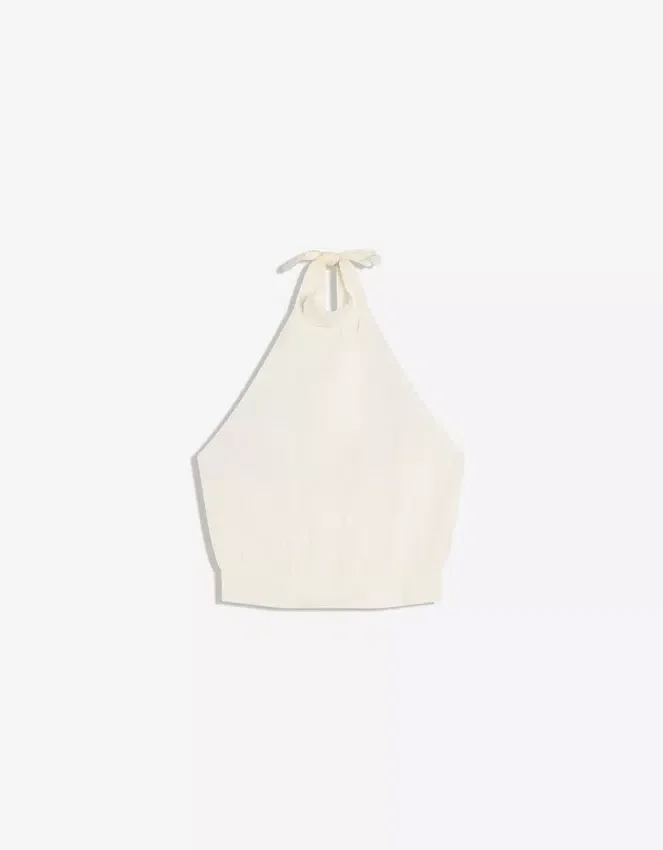 Top con cuello halter Top con cuello halter