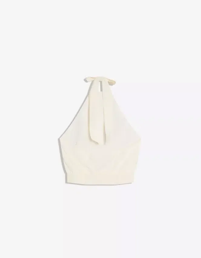 Top con cuello halter Top con cuello halter