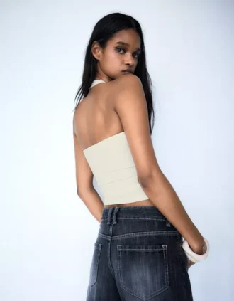 Top halter con botones Top halter con botones