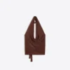Top halter drapeado con hilo metalizado Top halter drapeado con hilo metalizado