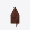 Top halter drapeado con hilo metalizado Top halter drapeado con hilo metalizado