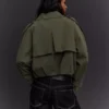 Trench corto con efecto globo – Chaquetas y abrigos Trench corto con efecto globo – Chaquetas y abrigos
