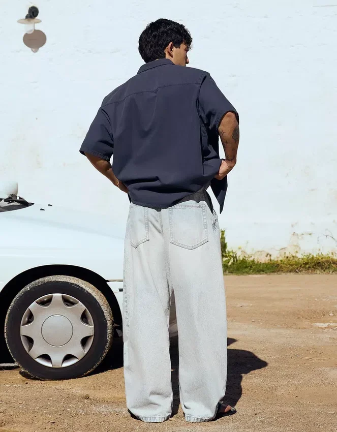 Vaqueros acampanados con pliegues – Vaqueros – Hombre Vaqueros acampanados con pliegues – Vaqueros – Hombre