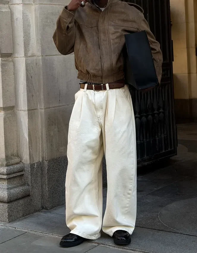 Vaqueros acampanados con pliegues – Vaqueros – Hombre Vaqueros acampanados con pliegues – Vaqueros – Hombre