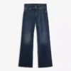 Vaqueros bootcut de talle bajo con solapas – Pantalones