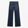 Vaqueros bootcut de talle bajo con solapas – Pantalones