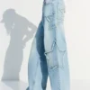 Vaqueros boyfriend de talle bajo con estrellas Vaqueros boyfriend de talle bajo con estrellas