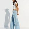 Vaqueros boyfriend de talle bajo con estrellas Vaqueros boyfriend de talle bajo con estrellas