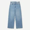 Vaqueros de cintura alta y pierna Wide Leg con cruz en la cintura – Pantalones Vaqueros de cintura alta y pierna Wide Leg con cruz en la cintura – Pantalones