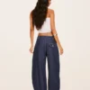 Vaqueros de talle bajo con corte globo retorcido Fit – Pantalones Vaqueros de talle bajo con corte globo retorcido Fit – Pantalones