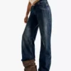 Vaqueros de talle bajo y corte Straight – Pantalones Vaqueros de talle bajo y corte Straight – Pantalones