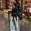 Vaqueros de talle bajo y pierna Wide Leg – #Bershkastyle – Mujer Vaqueros de talle bajo y pierna Wide Leg – #Bershkastyle – Mujer
