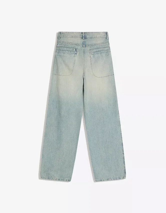 Vaqueros de talle bajo y pierna Wide Leg – #Bershkastyle – Mujer Vaqueros de talle bajo y pierna Wide Leg – #Bershkastyle – Mujer