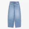 Vaqueros de talle bajo y pierna Wide Leg con botones delanteros – Pantalones