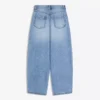 Vaqueros de talle bajo y pierna Wide Leg con botones delanteros – Pantalones