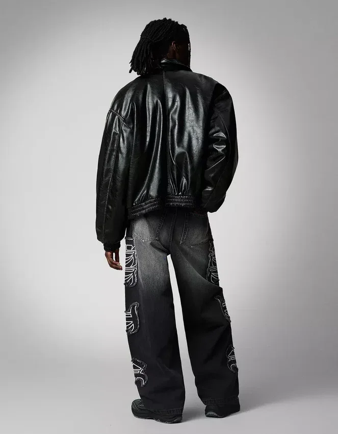 Vaqueros holgados con parche – Vaqueros – Hombre Vaqueros holgados con parche – Vaqueros – Hombre