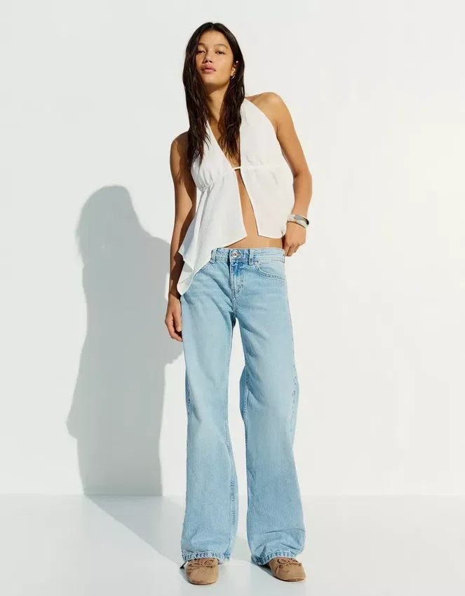 Vaqueros holgados con tachuelas en forma de estrella – Pantalones Vaqueros holgados con tachuelas en forma de estrella – Pantalones