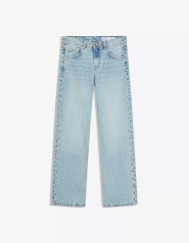 Vaqueros holgados con tachuelas en forma de estrella – Pantalones Vaqueros holgados con tachuelas en forma de estrella – Pantalones