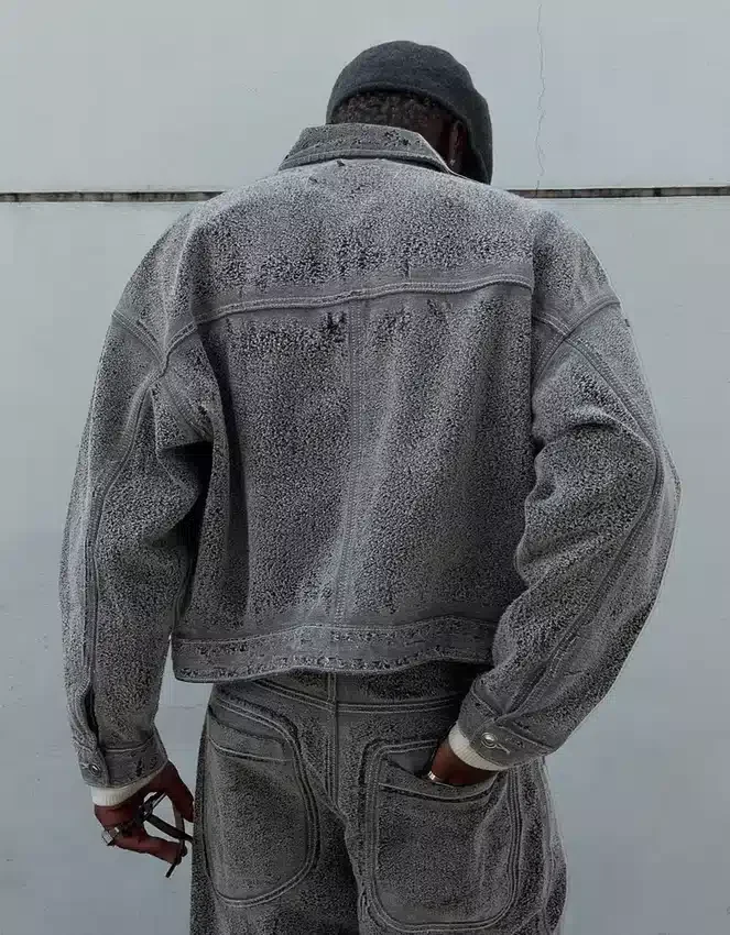 Vaqueros holgados con textura Vaqueros holgados con textura