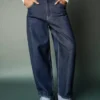 Vaqueros holgados de talle bajo con bajo remangado – Pantalones Vaqueros holgados de talle bajo con bajo remangado – Pantalones