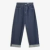 Vaqueros holgados de talle bajo con bajo remangado – Pantalones Vaqueros holgados de talle bajo con bajo remangado – Pantalones