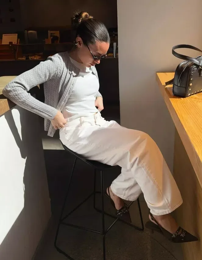 Cárdigan trenzado con botones – Jerseis y cárdigans Cárdigan trenzado con botones – Jerseis y cárdigans