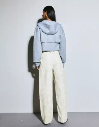 Vaqueros holgados de talle bajo con estampado de barril – Pantalones