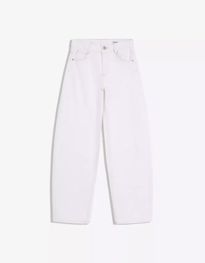 Vaqueros holgados de talle bajo con estampado de barril – Pantalones Vaqueros holgados de talle bajo con estampado de barril – Pantalones
