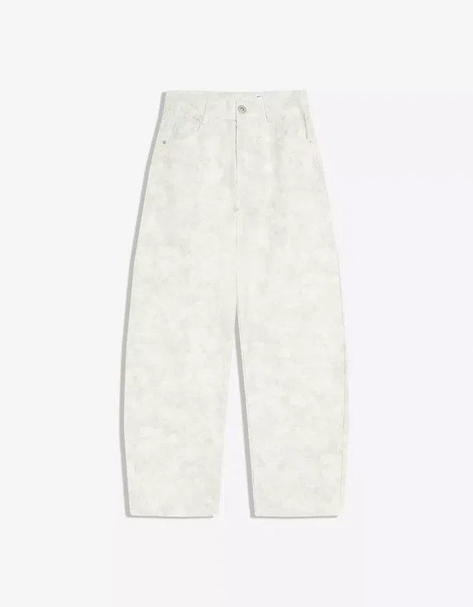 Vaqueros holgados de talle bajo con estampado de barril – Pantalones Vaqueros holgados de talle bajo con estampado de barril – Pantalones