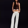 Vaqueros holgados de talle bajo con tachuelas – Pantalones Vaqueros holgados de talle bajo con tachuelas – Pantalones