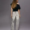 Vaqueros holgados de talle medio – Pantalones Vaqueros holgados de talle medio – Pantalones