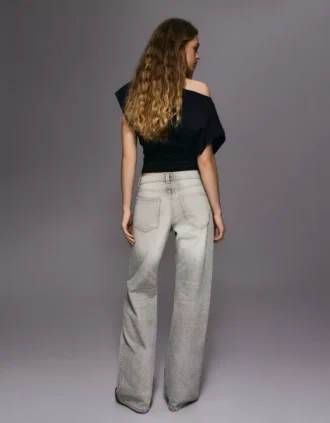 Vaqueros holgados de talle medio – Pantalones