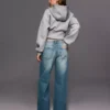Vaqueros holgados de talle medio – Pantalones Vaqueros holgados de talle medio – Pantalones