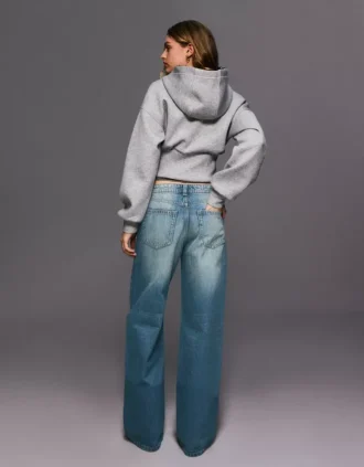 Vaqueros holgados de talle medio – Pantalones