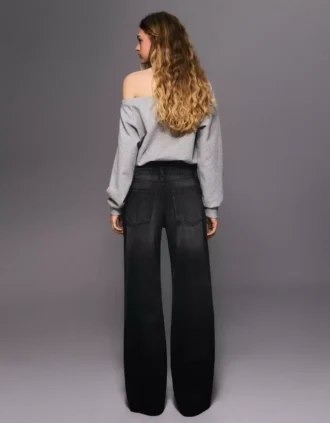 Vaqueros holgados de talle medio – Pantalones