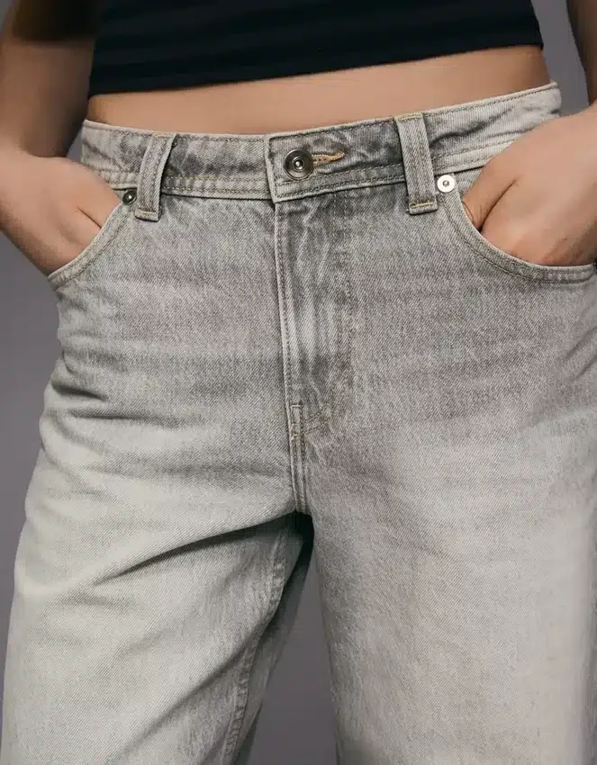 Vaqueros holgados de talle medio – Pantalones Vaqueros holgados de talle medio – Pantalones