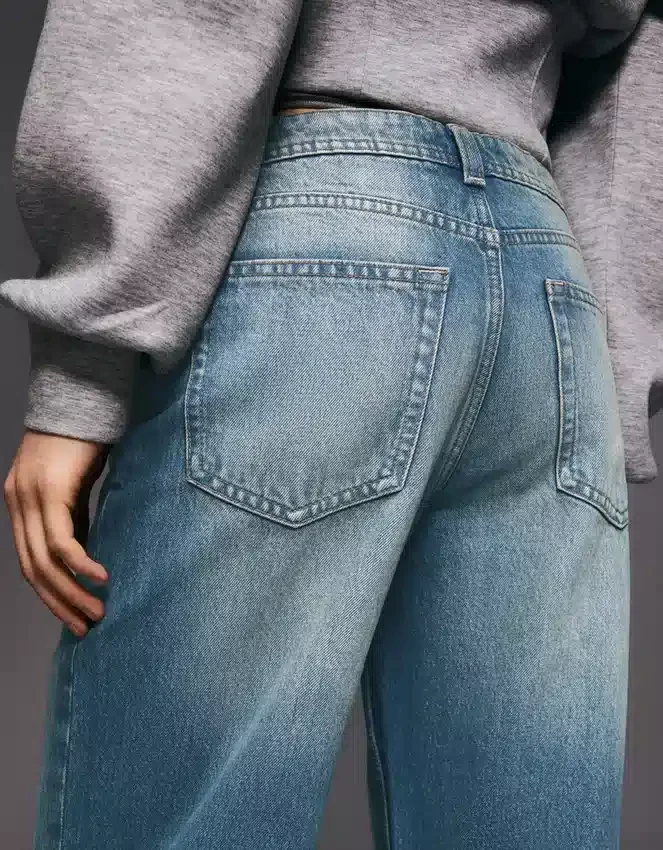Vaqueros holgados de talle medio – Pantalones Vaqueros holgados de talle medio – Pantalones