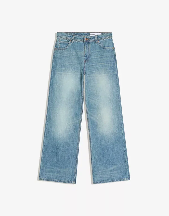 Vaqueros holgados de talle medio – Pantalones Vaqueros holgados de talle medio – Pantalones