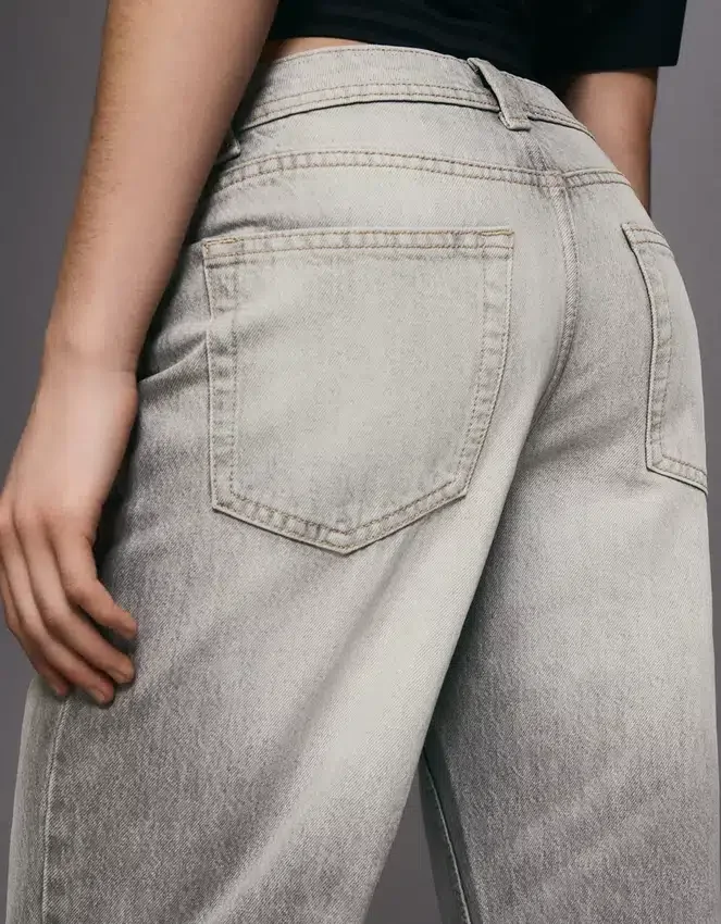 Vaqueros holgados de talle medio – Pantalones Vaqueros holgados de talle medio – Pantalones