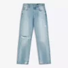 Vaqueros rasgados de talle bajo y corte Straight Vaqueros rasgados de talle bajo y corte Straight