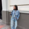 Vaqueros rectos de cintura alta y pierna Wide Leg