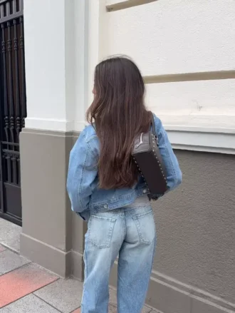 Vaqueros rectos de cintura alta y pierna Wide Leg