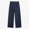 Vaqueros rectos de cintura alta y pierna Wide Leg – Pantalones – Mujer Vaqueros rectos de cintura alta y pierna Wide Leg – Pantalones – Mujer