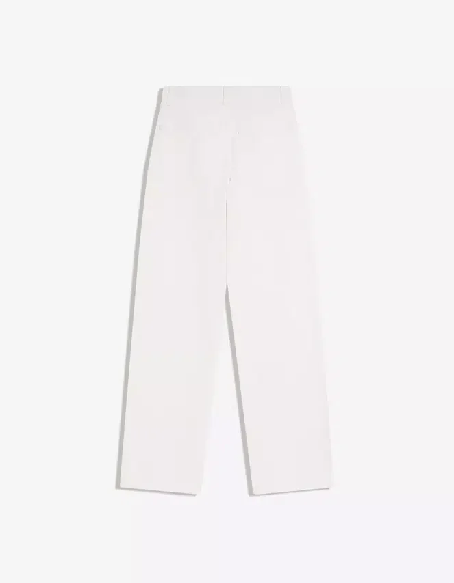 Vaqueros rectos de cintura alta y pierna Wide Leg – Pantalones – Mujer Vaqueros rectos de cintura alta y pierna Wide Leg – Pantalones – Mujer