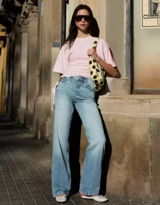 Vaqueros rectos de cintura alta y Wide Leg – Pantalones