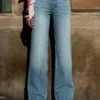 Vaqueros rectos de cintura alta y Wide Leg – Pantalones Vaqueros rectos de cintura alta y Wide Leg – Pantalones