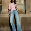 Vaqueros rectos de cintura alta y Wide Leg – Pantalones Vaqueros rectos de cintura alta y Wide Leg – Pantalones