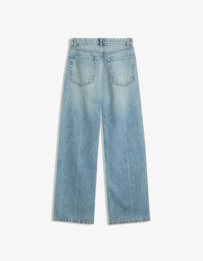 Vaqueros rectos de cintura alta y Wide Leg – Pantalones Vaqueros rectos de cintura alta y Wide Leg – Pantalones